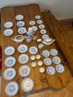 Porzellan 1920er Jahre Bavaria China Blau Set 34 Teile Niedersachsen - Gilten Vorschau