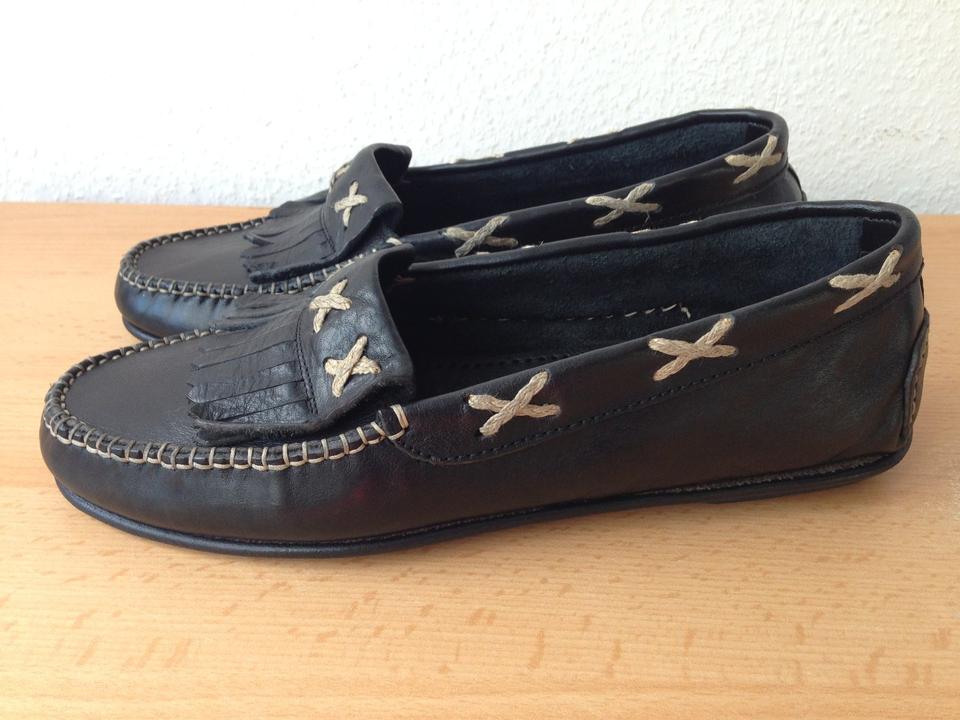 Bottega Veneta Mokassin, Hirsch Leder, handarb, Schwarz Gr.42 neu in Königstein im Taunus