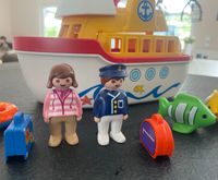 Playmobil 123 Mein Schiff Boot Figuren Fische Nordrhein-Westfalen - Grevenbroich Vorschau