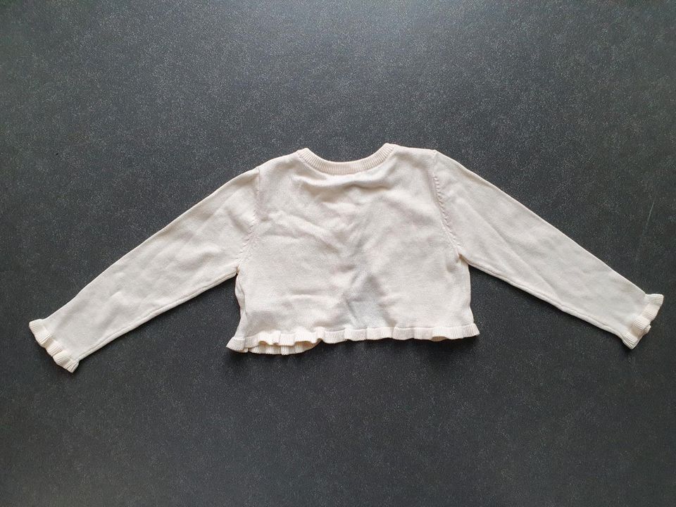 C&A Bolero Strickjacke Gr. 110 weiß Kleinkind in Magdeburg