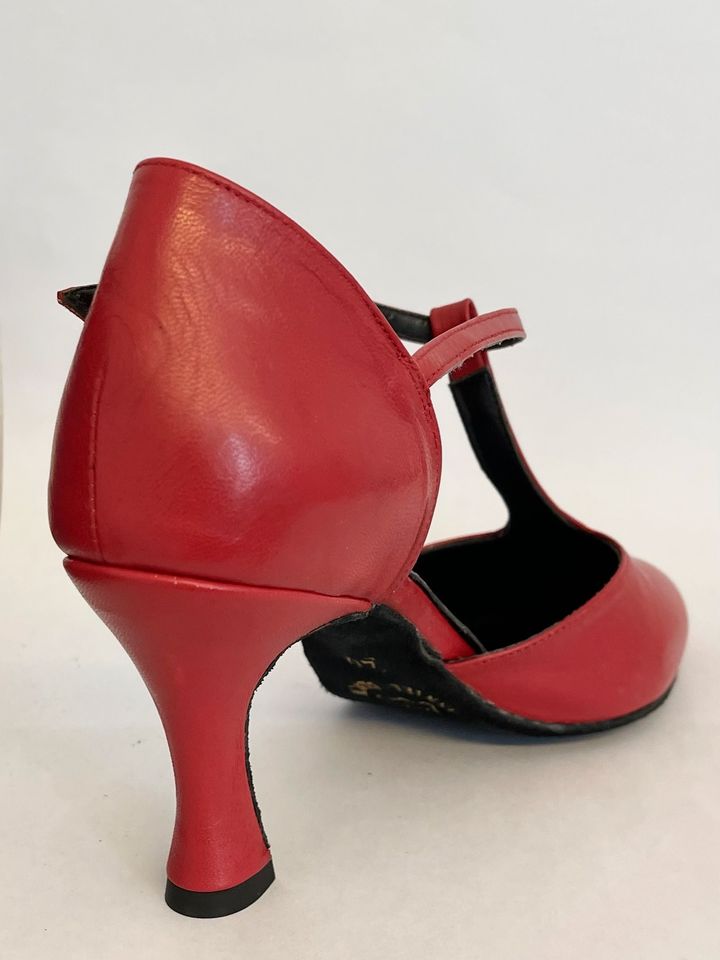 ANNIEL 2145 Damen Tanzschuhe rot Leder Gr. 42 in Bremen