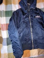 Alpha Industries Jacke mit Mütze Dunkelblau zu Verkaufen Größe M Schleswig-Holstein - Kiel Vorschau