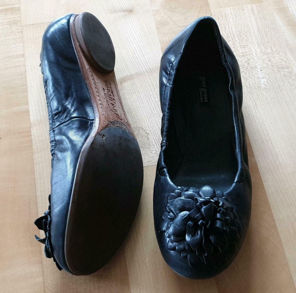 paul green *schicker Ballerina Schuh mit Blume*  Größe 38 schwarz in Sulzbach a. Main