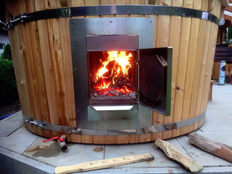 Holz Badefaß 34KW Ofen 200 cm NEU Hottub Badezuber Bottich in Hüllhorst