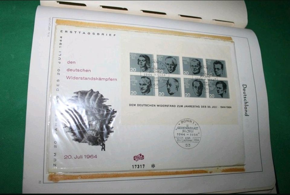 BRD - Leuchtturm Falzlosalbum mit gestempelter Sammlung 1960-1973 in Herschbach