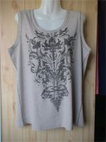 Shirt Bonita taupe mit Druck und Nieten Gr. XL Nordrhein-Westfalen - Essen-Haarzopf Vorschau