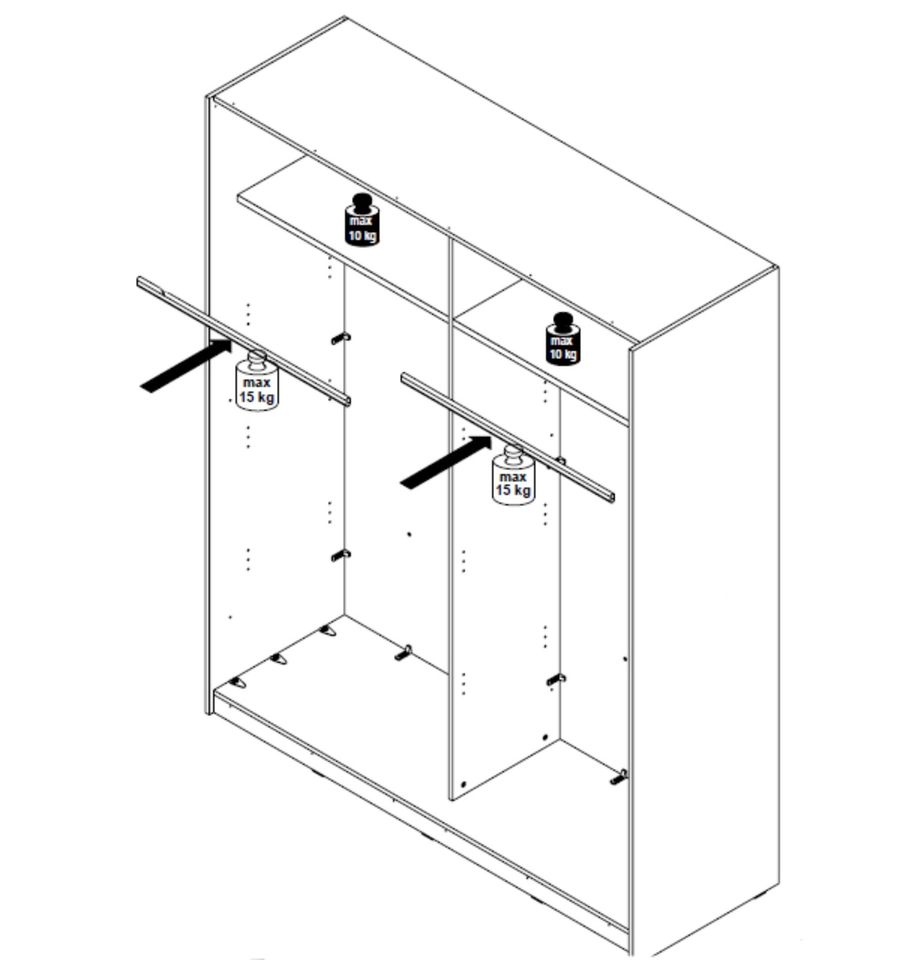 ❌ SOFORT ABHOLBEREIT / ✅ NEU - Schwebetürenschrank Kleiderschrank B/H ca. 215 x 210 cm in Schwerin