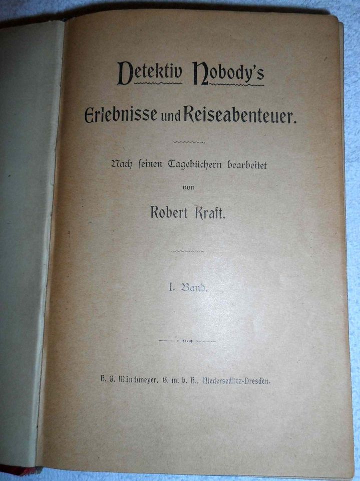 antiquarische Bücher: Robert Kraft, Detektiv Nobody – 10 Bände in Mainz