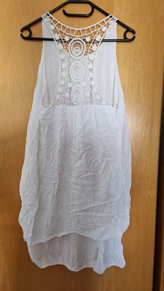 Hängerchen Kleid 36/38 weiß Boho Minikleid Sommerkleid in Bruchsal