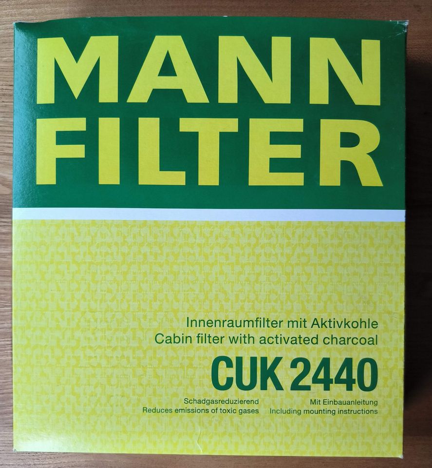 MANN Filter CUK 2440, Innenraumfilter für Ford Focus oder Volvo in Beilstein