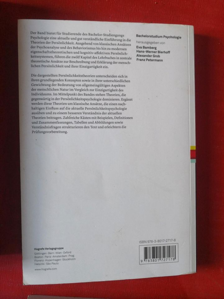 Versch. Bücher Studium Psychologie, Eysenck, Moosbrugger, Lohaus, in Hitzacker