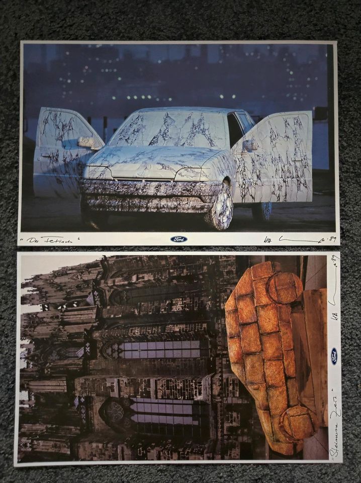 "Fetisch Auto" von HA Schult 1989: Mappe mit 12 Fotografien in Much