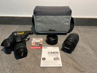 Nikon D3400 - Kamera - 2 Objektive - Zubehör - neuwertig Saarland - St. Wendel Vorschau
