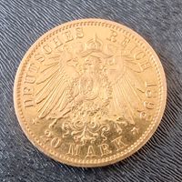 20 Mark 21,6 Karat Goldmünze Deutsche Kaiserreich 1898 Hessen - Hofheim am Taunus Vorschau