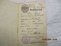 altes Dienstboten Buch Ansbach Fürth jüdischer Kaufmann 1918 Bayern - Wemding Vorschau