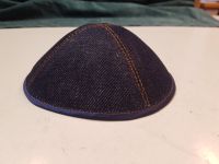 1x Kippa,Jarmulke,Kippah,Kipa Jeans Baumwolle dunkelblau16-17cm Niedersachsen - Wistedt Vorschau