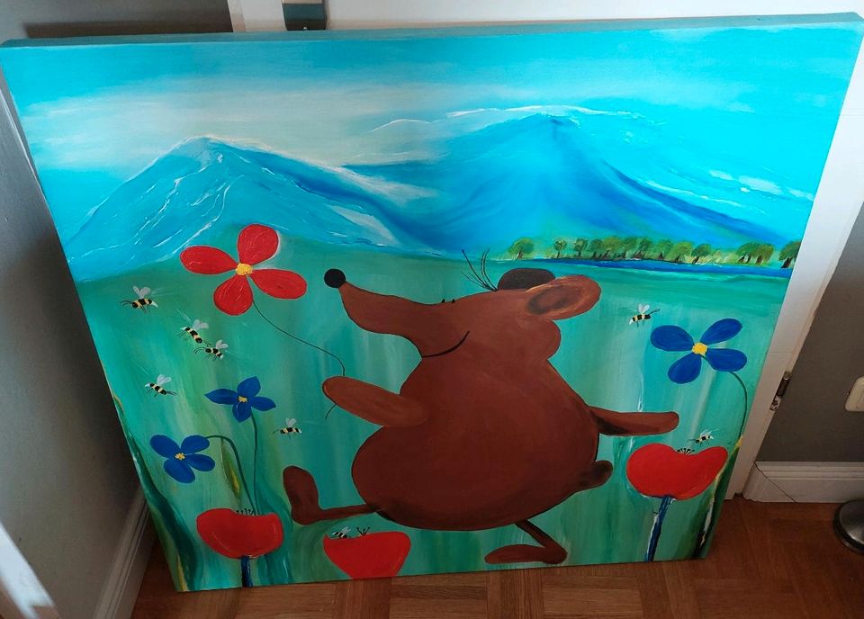 Kinder Kinderzimmer Bild/Wandbild Motiv Mausbär in Reinfeld