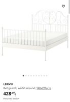 IKEA Bett Leirvik und Lattenrost Leirsund 140x200cm Bayern - Stegaurach Vorschau