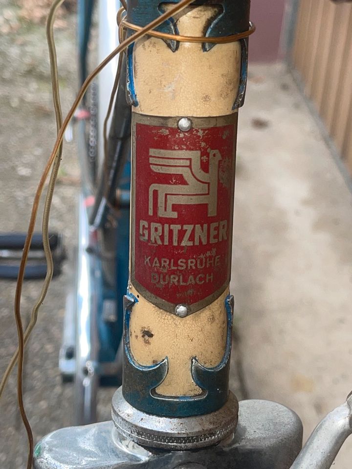 Gritzner Fahrrad 1. Serie  Alu Felgen -Schutzbleche - sehr selten in Weingarten (Baden)