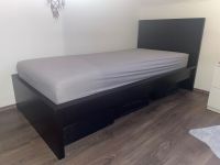 Ikea Malm Bett Schwarz-braun 90x200 mit Lattenrost und Matratze Nordrhein-Westfalen - Hagen Vorschau