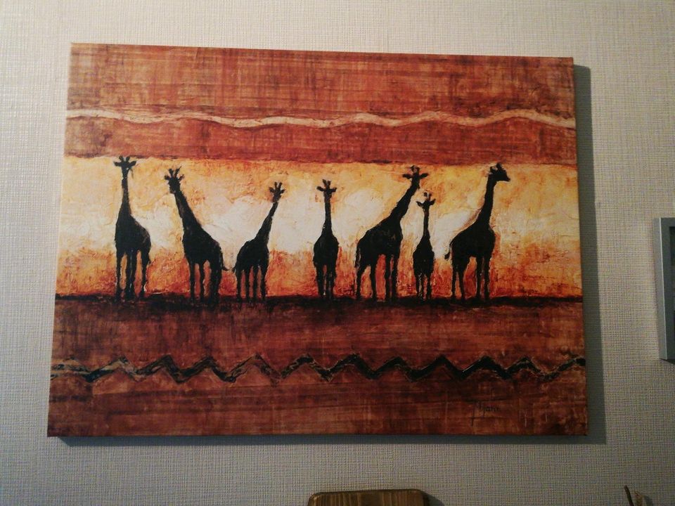 Bild Giraffen Leinwand... 80 x 60 in Coburg