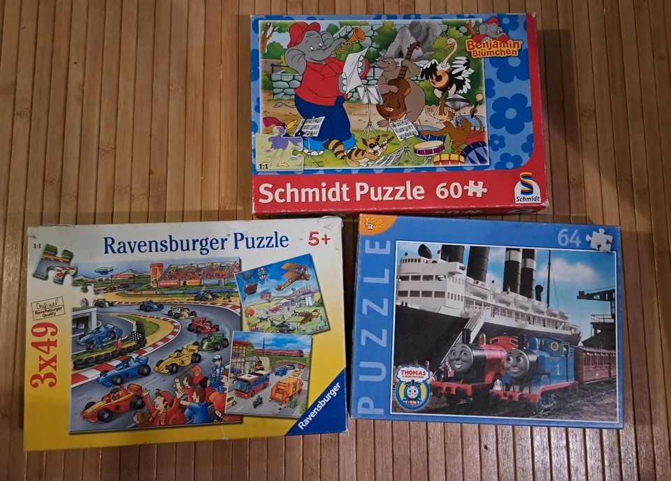 3 Puzzle 5+ Benjamin Blümchen Ravensburger in Murr Württemberg