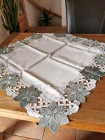 Tischdecke weiß grau Blüten quadratisch Bayern - Pocking Vorschau