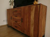 Massivholz Sideboard Schrank aus Akazie | Industrial Stil Sachsen - Zschorlau Vorschau