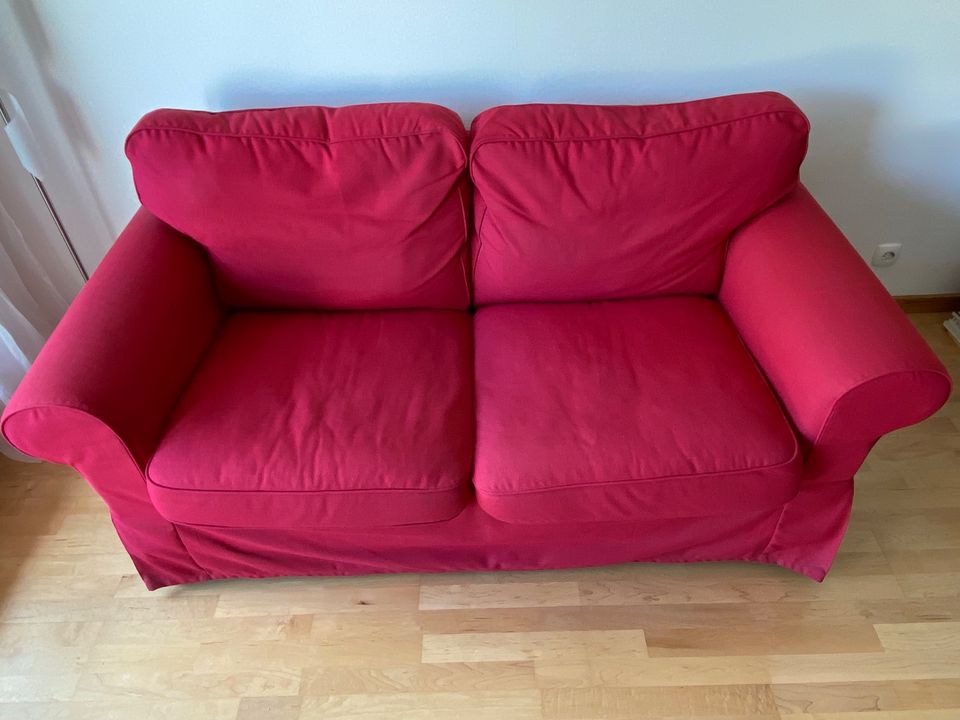 2-3er Sofa Ektorp von Ikea in rot in Stuttgart