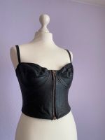 Oberteil Bustier schwarz Leder Gothic cosplay Niedersachsen - Burgdorf Vorschau