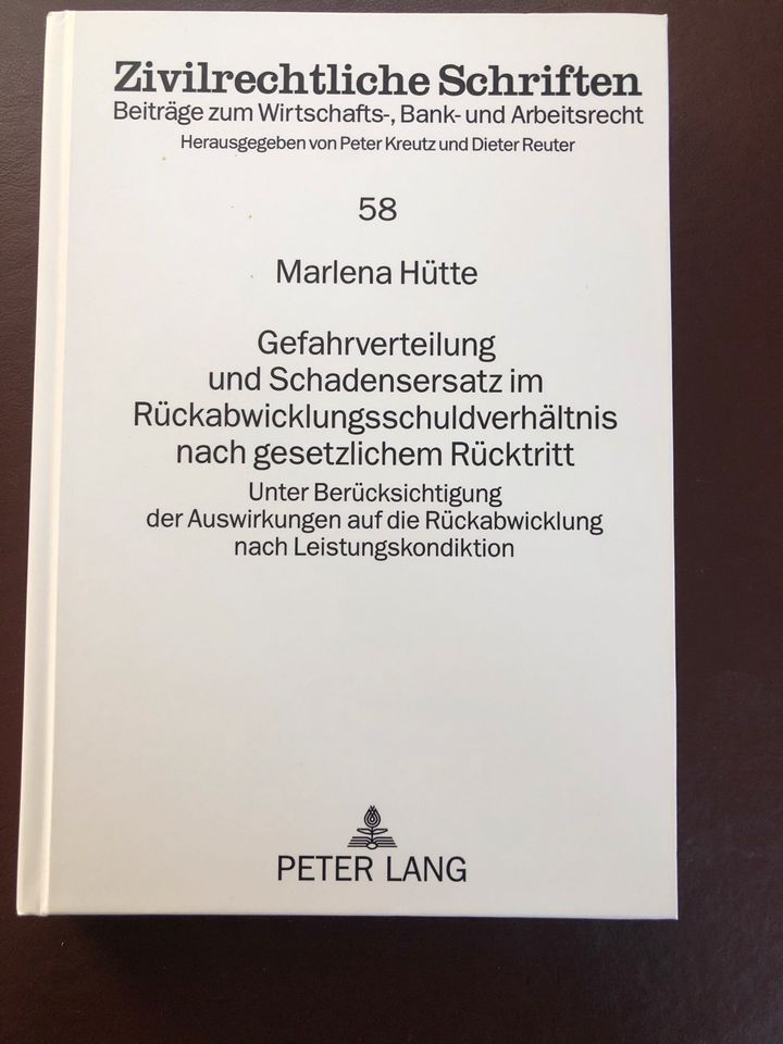 Gefahrverteilung und Schadensersatz im Rückabwicklungsschuld. in Überlingen