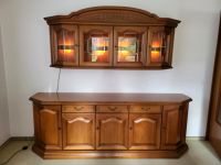 Sideboard mit Oberschrank, Buffet, Holz, antik, Glas, Beleuchtung Saarland - Sulzbach (Saar) Vorschau