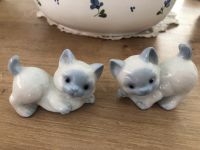 2 süße kleine Porzellan Katzen / Kätzchen Bayern - Feldkirchen-Westerham Vorschau