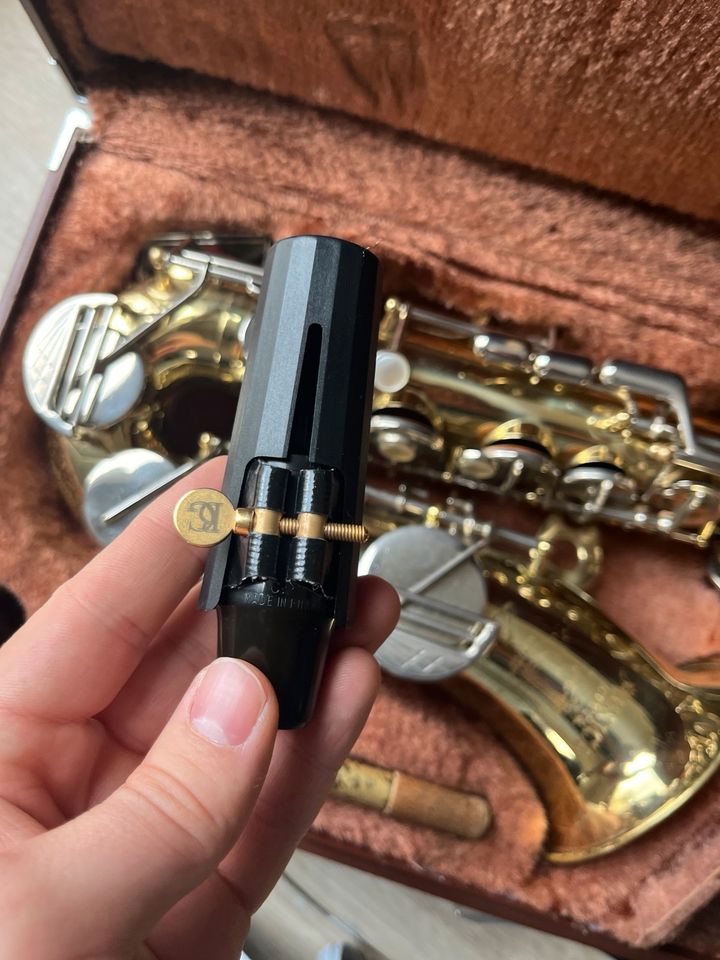 Altsaxophon Musica Steyr Alto Saxophone, Selmer Mundstück in Rieden