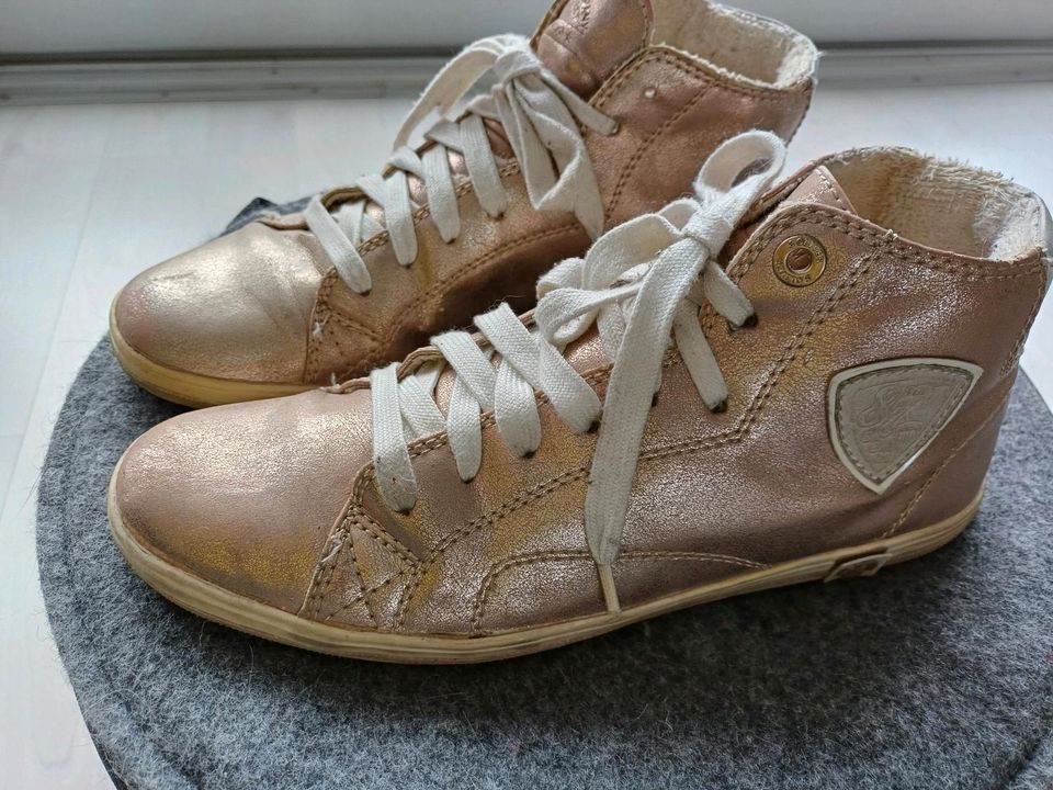 S.Oliver Damen Sneaker halbhoch Gr. 39 goldbronzefarben in Bisingen