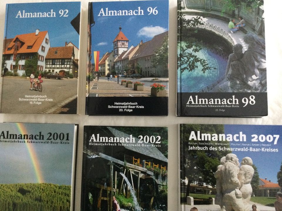 Almanach 1992, 1996, 1998, 2001, 2002 in Hüfingen