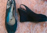 Sandalen NEU Wedges Pumps 38 blau Stoff Tamaris Neuhausen-Nymphenburg - Neuhausen Vorschau