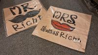 Mr. Right & Mrs. Always Right Geschenk Hochzeit NEU Nordrhein-Westfalen - Overath Vorschau