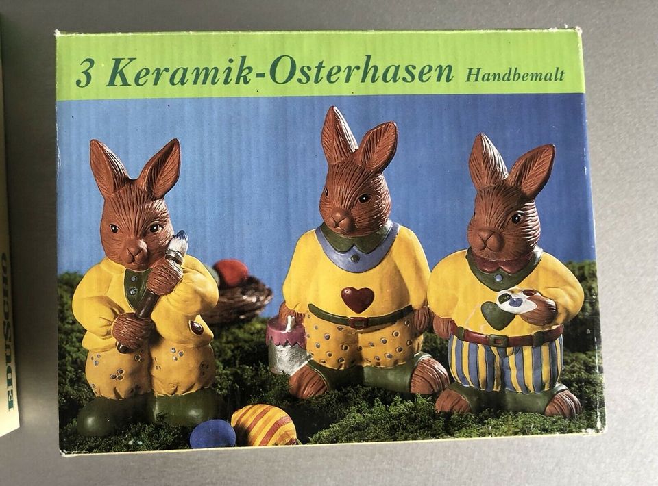 Osterdekoration Ostern Osterei Ostervase Kissen Serviettenring in Anröchte