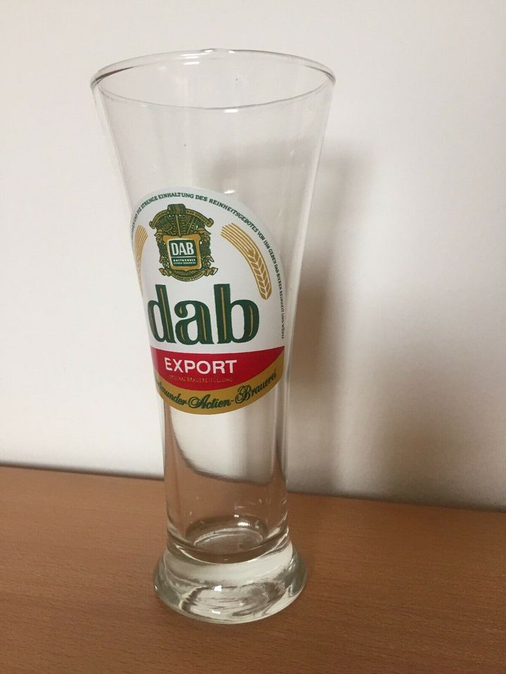 dab Export 1 Bierglas Dortmunder Actien Brauerei in Bad Segeberg