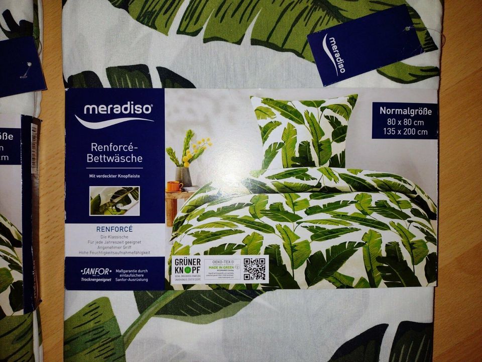 NEU* 2x BETTWÄSCHE 135x200cm Blatt Palme Monstera Meradiso LIDL in Hessen -  Bensheim | Heimtextilien gebraucht kaufen | eBay Kleinanzeigen ist jetzt  Kleinanzeigen