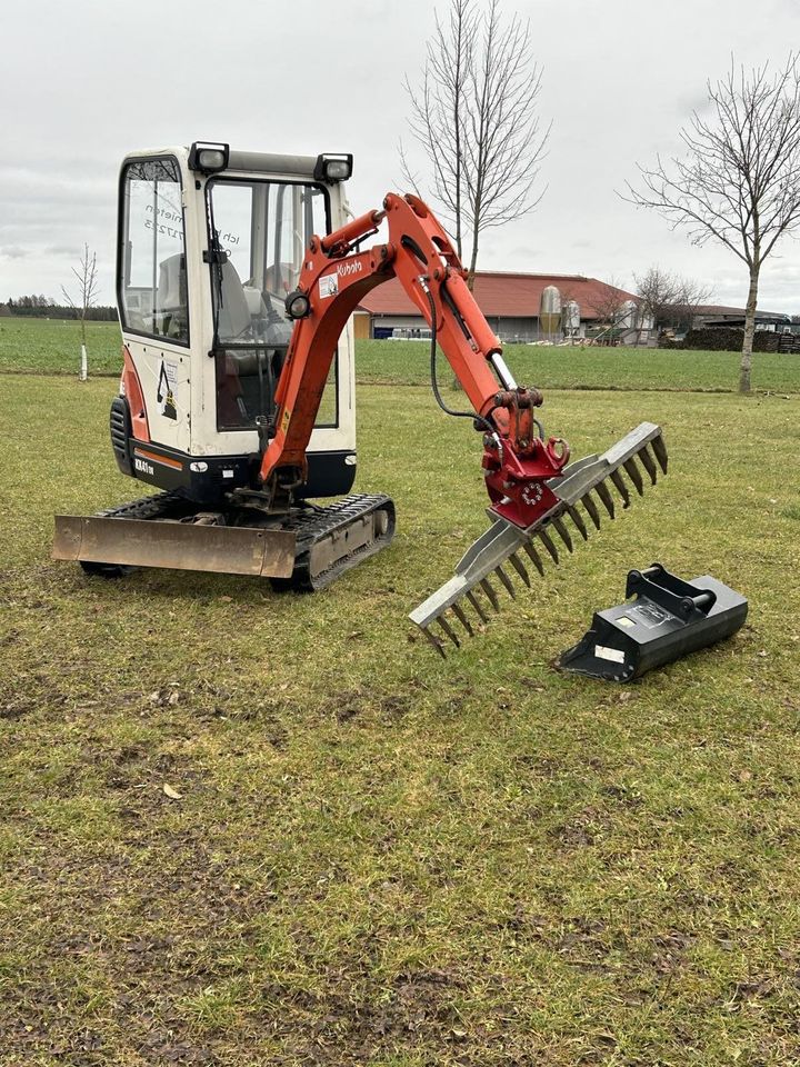 Minibagger mit Powertilt / Rüttelplatte mieten/leihen in Moorenweis