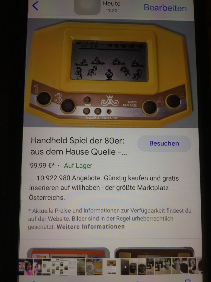 Handheld Konsole Spiel der 70-80er Jahre Rarität in Dortmund