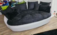 Sofa NEU halbrund hellgrau Polster schwarz aus Luxus Mikrofaser Niedersachsen - Lüneburg Vorschau