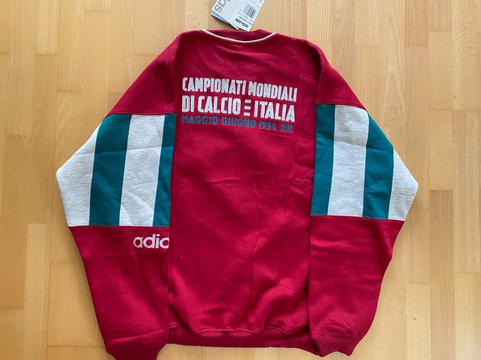 Vintage Adidas Pullover Fußball WM 1934 Italien Olympia in München