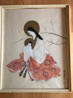 japanische Seidenmalerei Madonna mit Kind Bayern - Rudelzhausen Vorschau