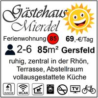 Ferienwohnung "85", Ortsmitte Gersfeld, Rhön, frisch renoviert Hessen - Gersfeld Vorschau