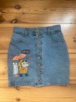 Taillierter vintage Jeans Rock mit japanischem Print Berlin - Charlottenburg Vorschau