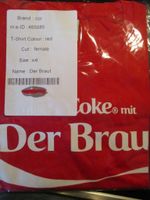 Coca Cola shirt T-Shirt Trink ne Coke mit Der Braut rot XXL Nordrhein-Westfalen - Hille Vorschau