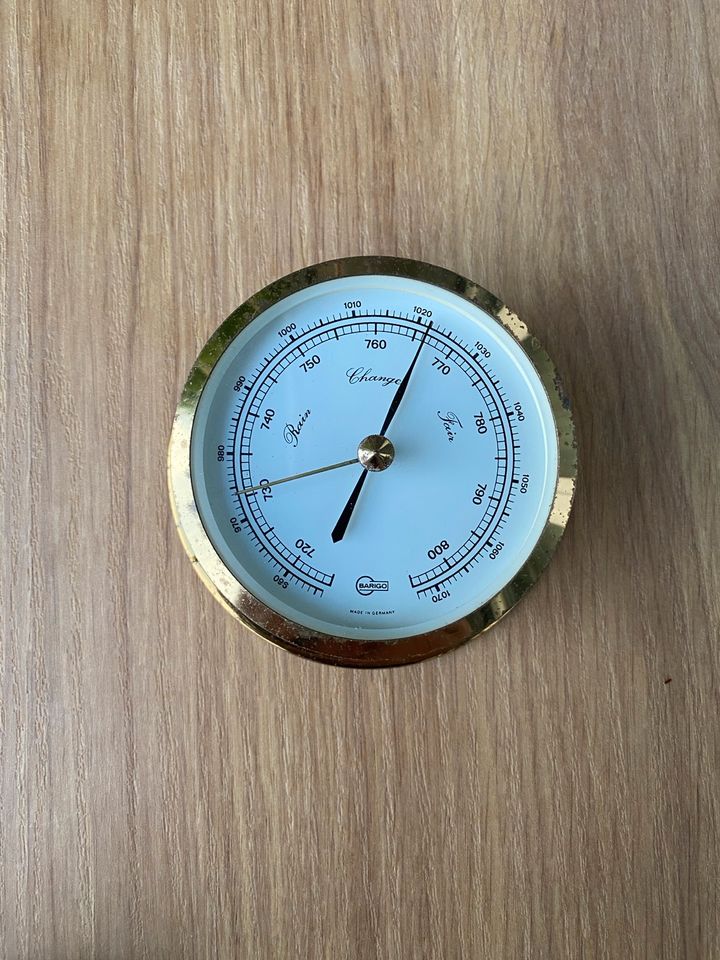 Vintage Foll messing Schifbarometer in Neuhausen